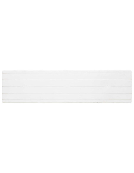 Pannelli da parete 10 pcs Bianco e rosso 100 x 25 cm