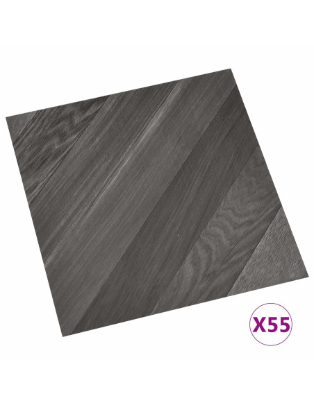 Tavole per Pavimenti 55 pcs Grigio 5,11 m² PVC