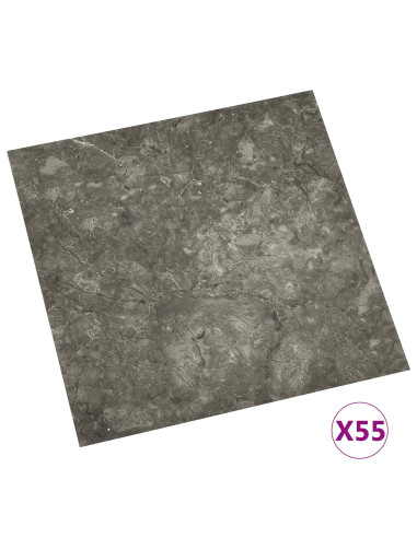 Tavole per Pavimenti 55 pcs Grigio 5,11 m² PVC