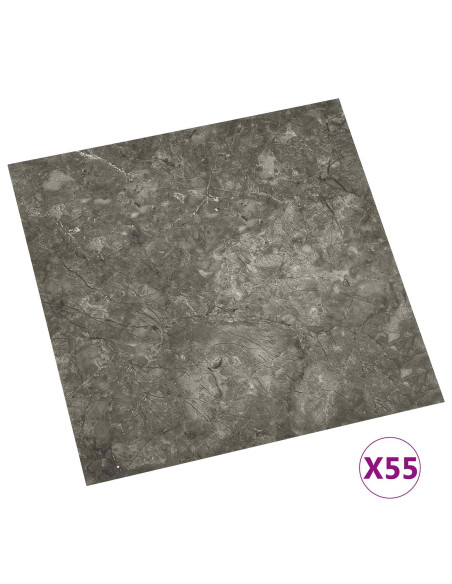 Tavole per Pavimenti 55 pcs Grigio 5,11 m² PVC