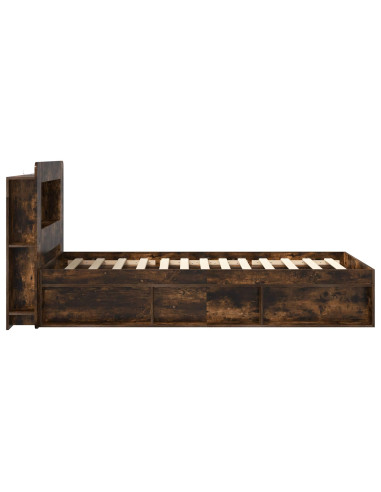 Telaio del letto con storage Rovere Fumo 90 x 200 cm