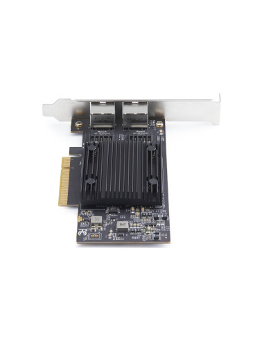StarTech.com Scheda di rete PCIe Ethernet 10Gb a 2 porte, chipset Broadcom BCM57416, doppia RJ45 10GBase-T/Gigabit