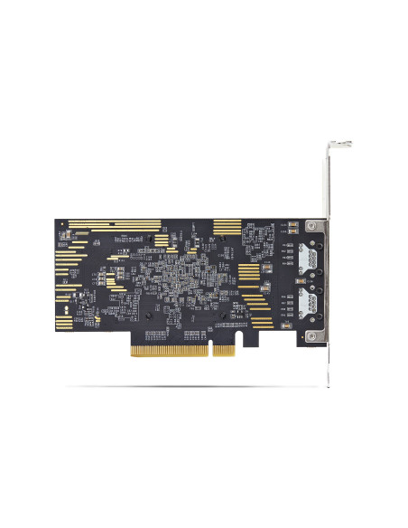 StarTech.com Scheda di rete PCIe Ethernet 10Gb a 2 porte, chipset Broadcom BCM57416, doppia RJ45 10GBase-T/Gigabit