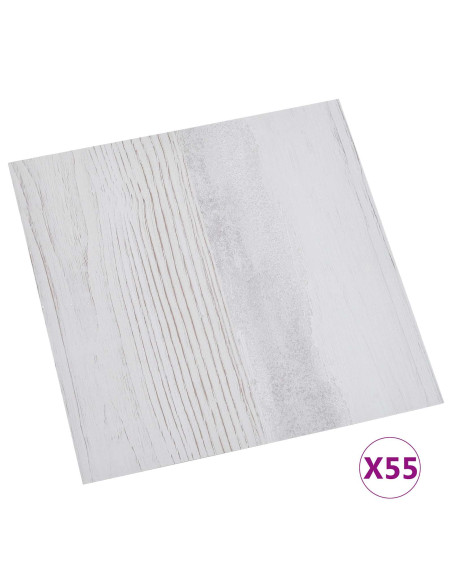 Tavole per Pavimenti 55 pcs Grigio chiaro 5,11 m² PVC