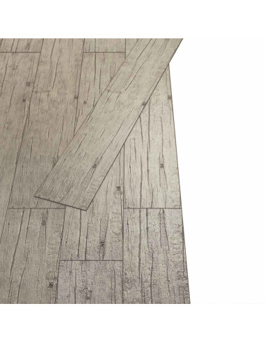 Tavole per Pavimenti 18 pcs Grigio chiaro 2,51 m² PVC
