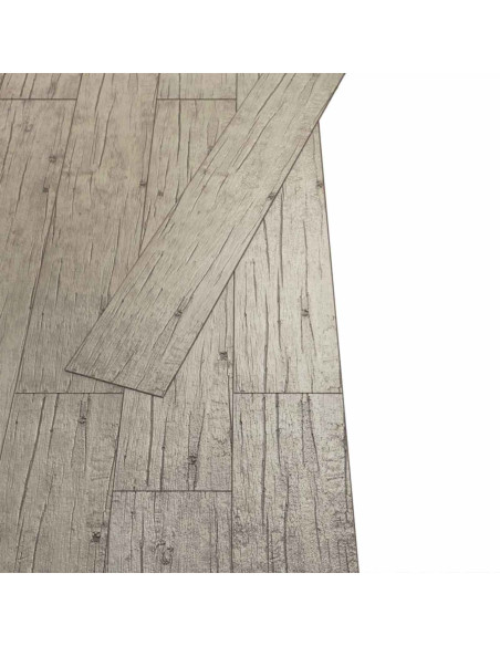Tavole per Pavimenti 18 pcs Grigio chiaro 2,51 m² PVC