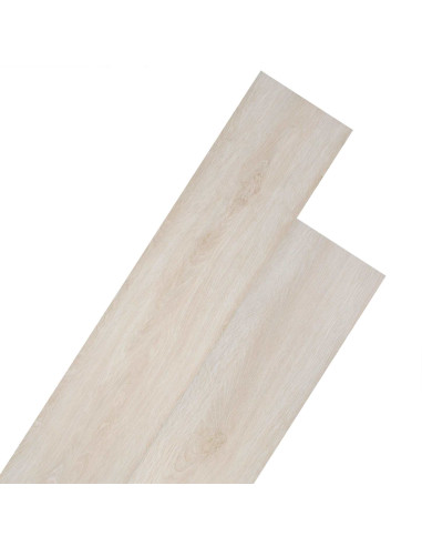 Tavole per Pavimenti 18 pcs Bianco Rovere Classico 2,51 m² PVC