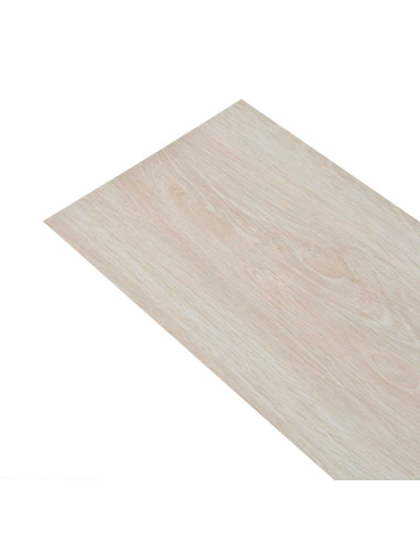 Tavole per Pavimenti 18 pcs Bianco Rovere Classico 2,51 m² PVC