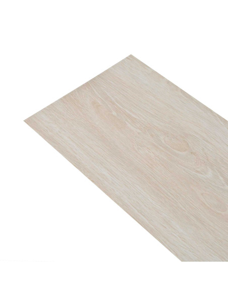 Tavole per Pavimenti 18 pcs Bianco Rovere Classico 2,51 m² PVC