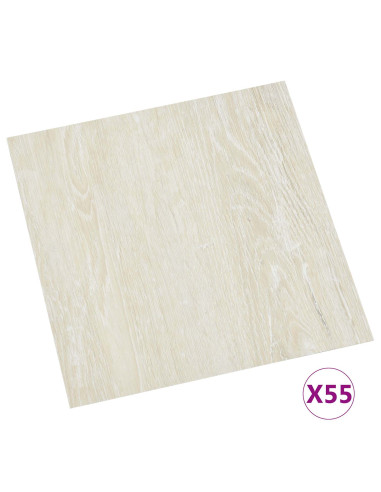 Tavole per Pavimenti 55 pcs Crema 5,11 m² PVC