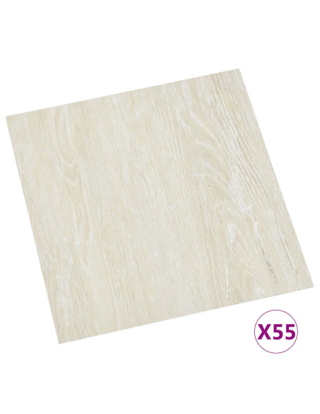 Tavole per Pavimenti 55 pcs Crema 5,11 m² PVC