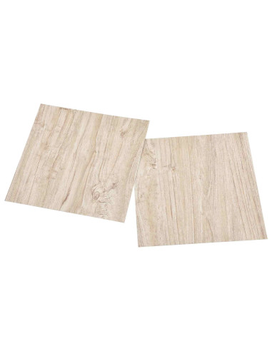 Tavole di Pavimento 55 pcs Marrone Chiaro 5,11 m² PVC