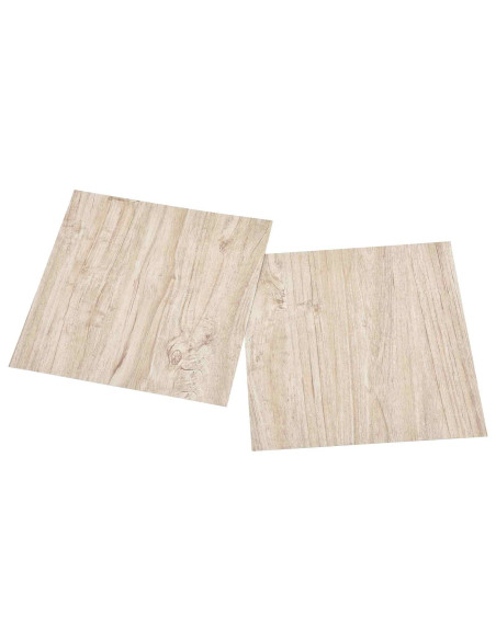 Tavole di Pavimento 55 pcs Marrone Chiaro 5,11 m² PVC