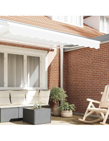 Tenda a Braccio Bianco 330 x 20 cm Tela