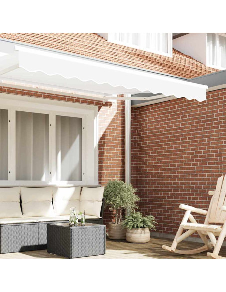 Tenda a Braccio Bianco 330 x 20 cm Tela