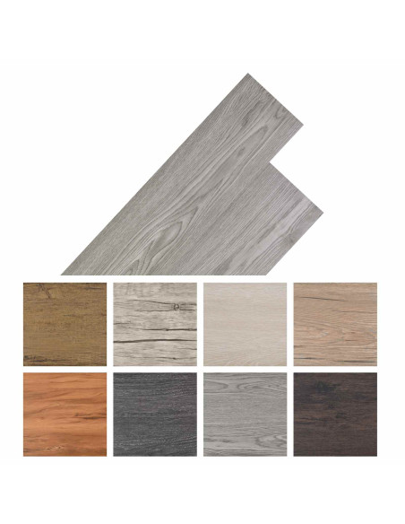 Tavole per Pavimenti 18 pcs Grigio scuro 2,51 m² PVC