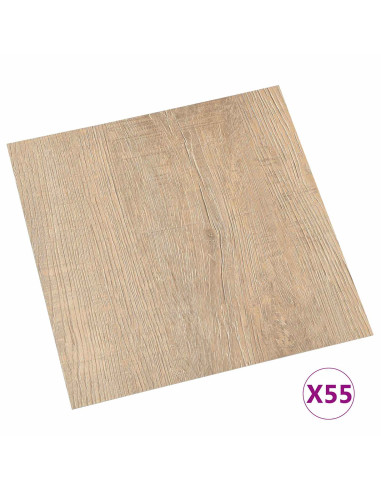 Tavole per Pavimenti 55 pcs Marrone 5,11 m² PVC