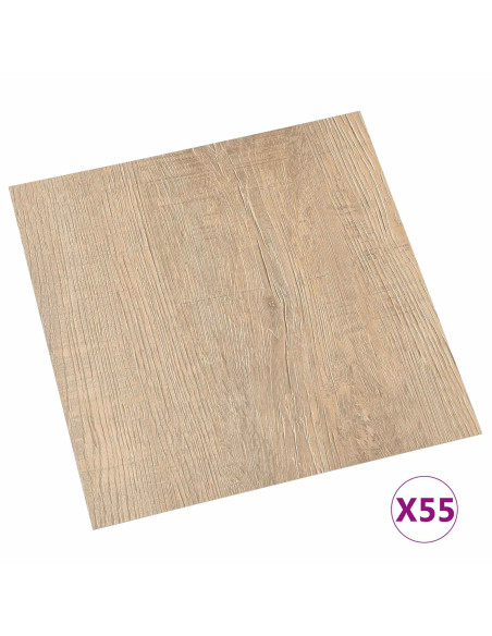 Tavole per Pavimenti 55 pcs Marrone 5,11 m² PVC
