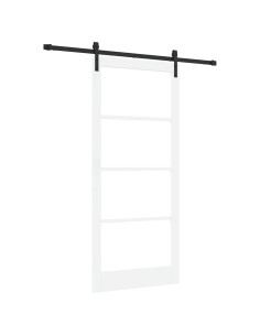 Porta scorrevole ORKDAL Bianco e Nero 93 x 211 cm 2