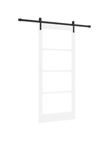 Porta scorrevole ORKDAL Bianco e Nero 93 x 211 cm