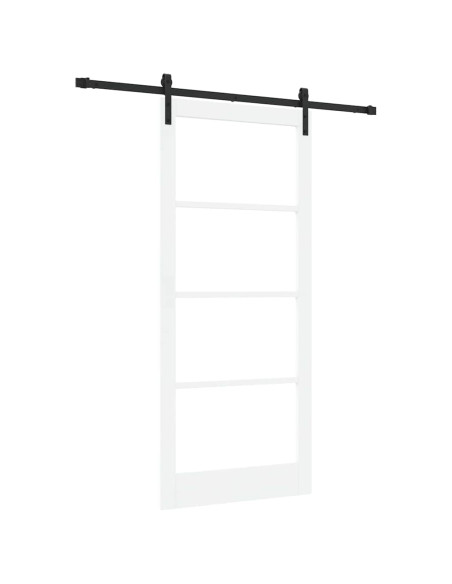 Porta scorrevole ORKDAL Bianco e Nero 93 x 211 cm