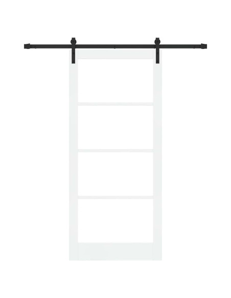 Porta scorrevole ORKDAL Bianco e Nero 93 x 211 cm