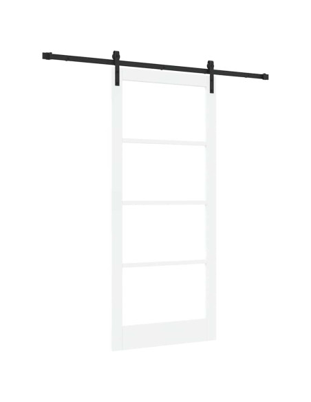 Porta scorrevole ORKDAL Bianco e Nero 93 x 211 cm