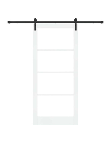 Porta scorrevole ORKDAL Bianco e Nero 93 x 211 cm