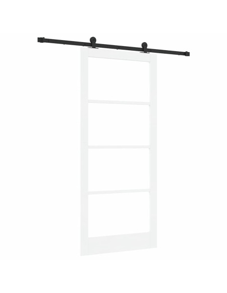 Porta scorrevole ORKDAL Bianco e Nero 93 x 211 cm