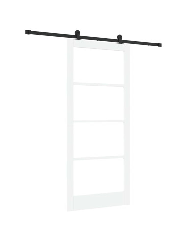 Porta scorrevole ORKDAL Bianco e Nero 93 x 211 cm