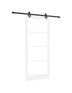 Porta scorrevole ORKDAL Bianco e Nero 93 x 211 cm 2