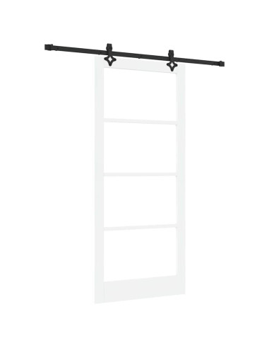 Porta scorrevole ORKDAL Bianco e Nero 93 x 211 cm