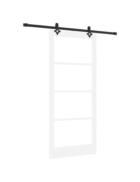 Porta scorrevole ORKDAL Bianco e Nero 93 x 211 cm