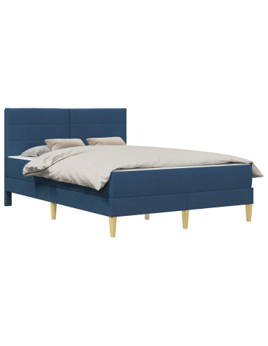 Struttura del letto Blu 140 x 200 cm Poliestere