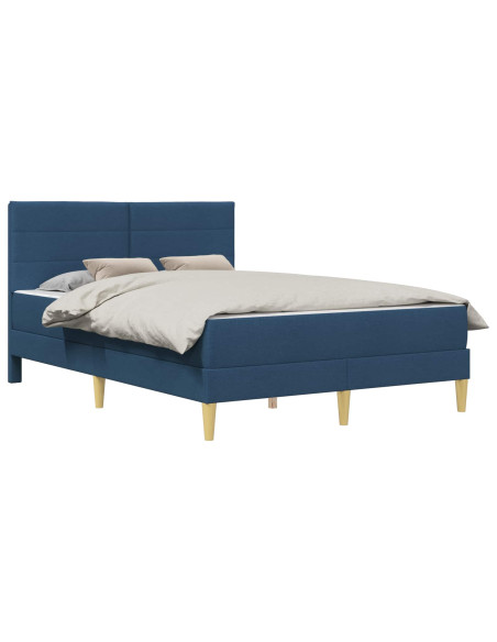 Struttura del letto Blu 140 x 200 cm Poliestere