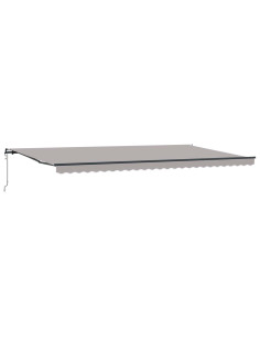 Tenda Retrattile Grigio chiaro 600 × 350 cm Tessuto e Alluminio 2