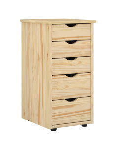 Armadietto Marrone 34 x 39 x 61,5 cm Legno di Pino Massello 2