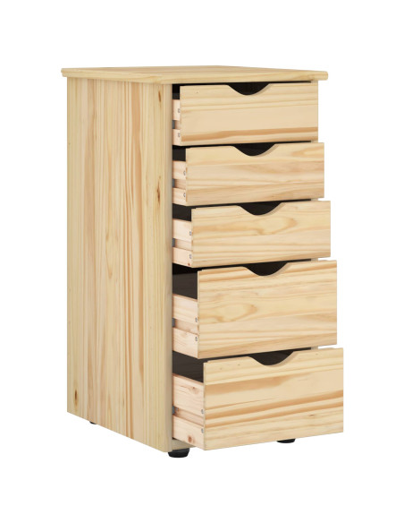 Armadietto Marrone 34 x 39 x 61,5 cm Legno di Pino Massello