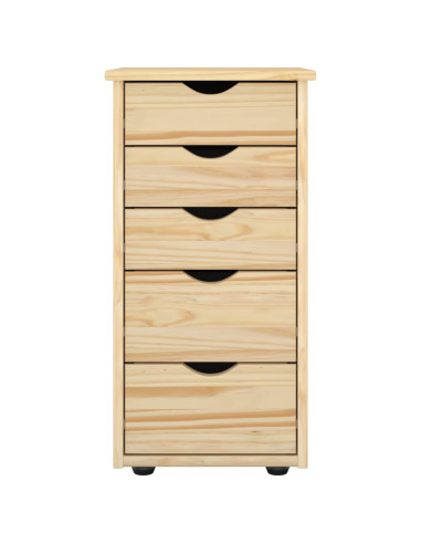 Armadietto Marrone 34 x 39 x 61,5 cm Legno di Pino Massello