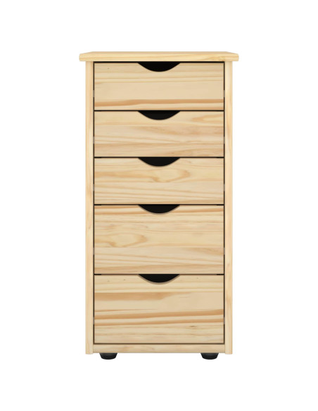 Armadietto Marrone 34 x 39 x 61,5 cm Legno di Pino Massello