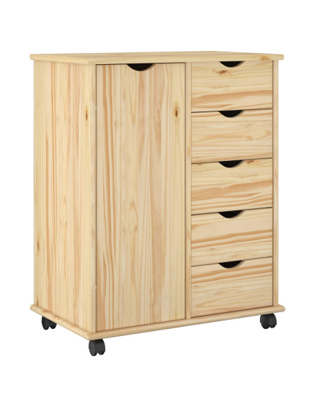 Mobile con Ruote con ruota Marrone 63,5 x 39 x 79 cm