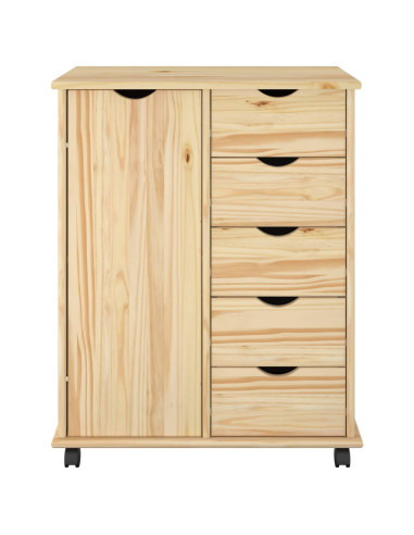 Mobile con Ruote con ruota Marrone 63,5 x 39 x 79 cm