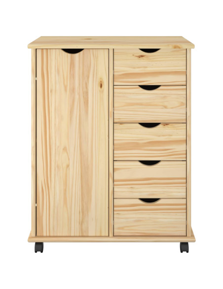 Mobile con Ruote con ruota Marrone 63,5 x 39 x 79 cm