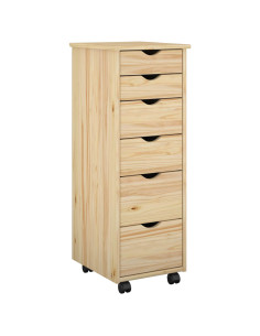 Mobile con Ruote con ruota Marrone 34 x 39 x 93,5 cm 2