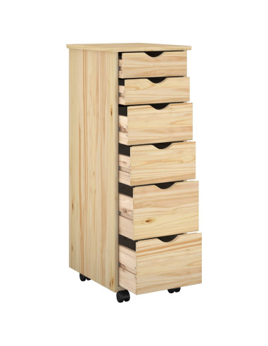 Mobile con Ruote con ruota Marrone 34 x 39 x 93,5 cm