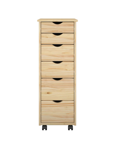 Mobile con Ruote con ruota Marrone 34 x 39 x 93,5 cm