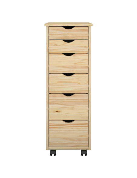 Mobile con Ruote con ruota Marrone 34 x 39 x 93,5 cm