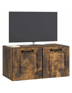 Mobile Porta TV da Muro Rovere Fumo 59,5 x 31 x 30 cm 2