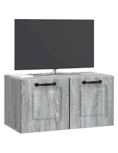 Mobile Porta TV da Muro Grigio Sonoma 59,5 x 31 x 30 cm 2