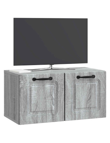 Mobile Porta TV da Muro Grigio Sonoma 59,5 x 31 x 30 cm